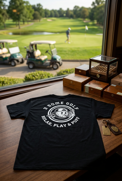 3SG Graphic Tee in Black with White Logo