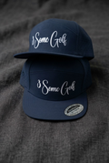 Navy Blue perforated SnapBack 3 Some golf cap