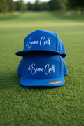 Royal blue perforated SnapBack 3 Some Golf cap