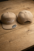 Tan Perforated SnapBack 3 Some Golf cap