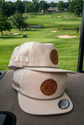 Perforated Snap Back in White