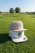 Perforated Snap Back in Tan