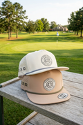 Perforated Snap Back in White